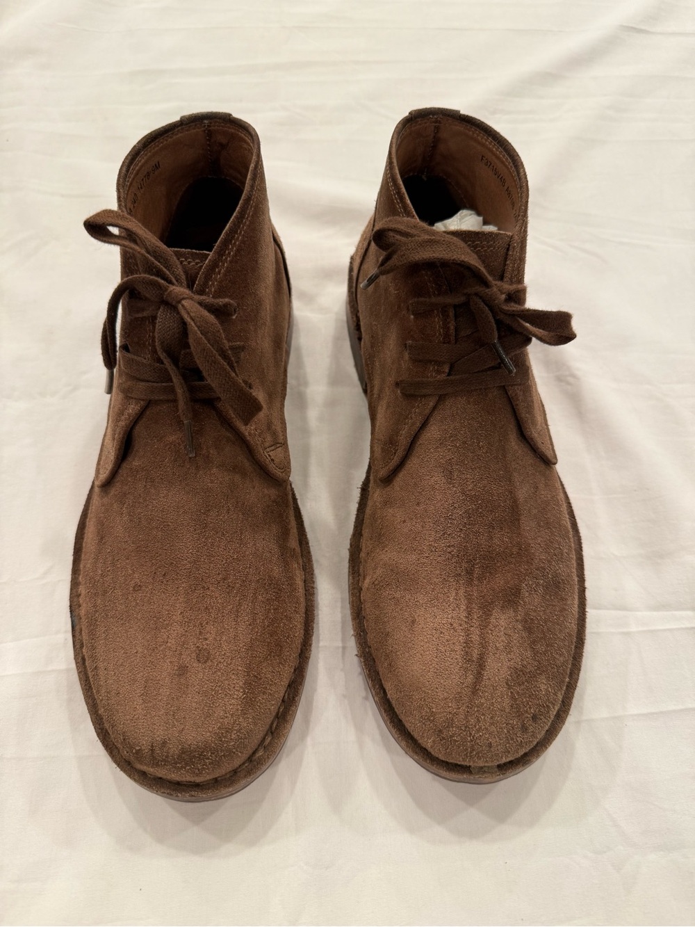 John Varvatos Brown Suede Men's Chukka Boots